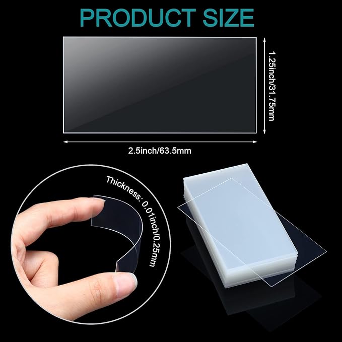 Leinuosen 2000 Pcs Clear Plastic Tags Bulk Shelf Price Tag Label Holders for Storage Bins Shelves Labeling Transparent Basket Bin Labels Display for Retail Shop Classroom Office Library (2.5 x 1.25)