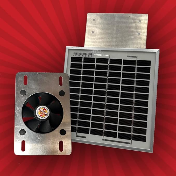 Solar Metal RidgeBlaster for Houses, Sheds and garages That Have Ridge Venting