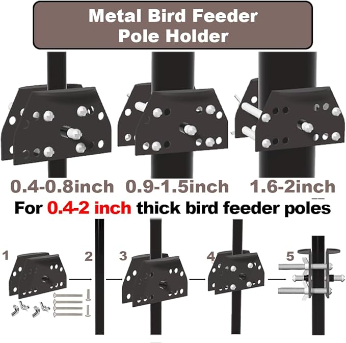 20 Inch Squirrel Baffle for Bird Feeder Pole, Adjustable Opening Size, for Up to 4x4 Inch Wide Wooden Post, Outside Pole Mount Bird House Guard for Outdoor Shepherd’s Hook.