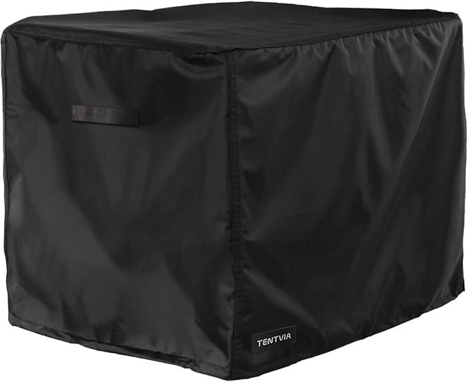 Outdoor Generator Cover 32x24x24 Inches, 600D Heavy-Duty Oxford Fabric, Dustproof and Waterproof Protection for Generators, Suitable for Most 5000-10000W Generators.Black