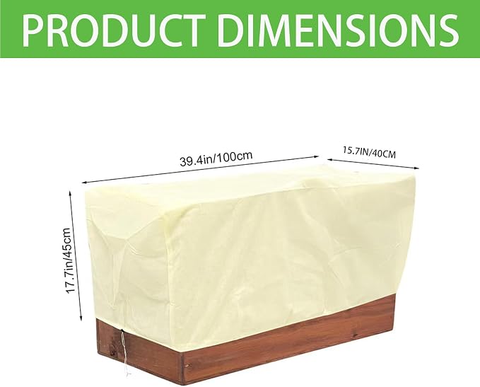 Plant Cover Freeze Protection,Rectangular Plant Protection Cover, Planter Plant Winter Frost Blanket with Zip Drawstring,2 Pack (39.3x17.7x15.7INCH)