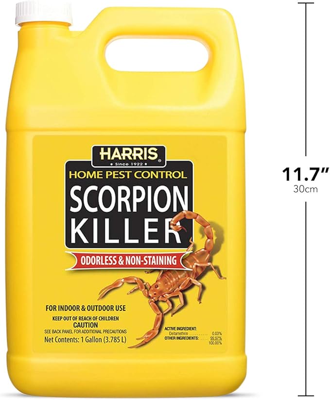 Harris Scorpion Killer, Liquid Spray with Odorless and Non-Staining Extended Residual Kill Formula (Gallon) 128 Fl Oz
