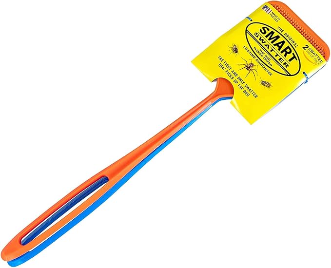 Fly Swatters | Picks UP The Bug w/ 904 Spikes | Now in an Assorted Color 2 Pack | Patented & Made in The USA | Insects, Bugs and Fly Killer