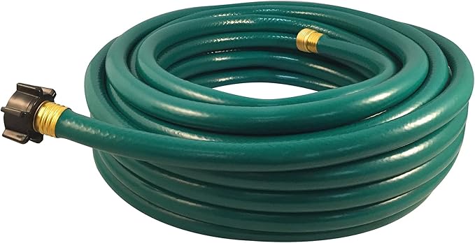 Flexon 1/2" x 75ft Light Duty Garden Hose – Lightweight, Flexible, Kink-Resistant, Durable Vinyl, Leak-Proof Couplings, Weather-Resistant Water Hose for Lawn, Garden, and Outdoor Use