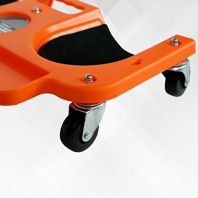 Rolling Knee Creeper - Floor Kneeling Pads, 360 Swivel Castors, Built-in Tool Tray, Foam Cushion, Home-Workshop-Garage-Auto Repair Accessory