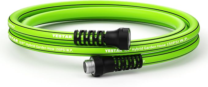 Garden Hose 5ft,Water Hose Heavy Duty,Flexible and Durable, Lightweight Hybrid Hose with Swivel Handle,Leakproof Hose Male to Female Fittings