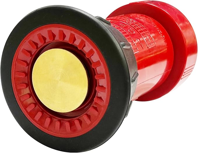 SAFBY Fire Hose Nozzle Thermoplastic Fire Equipment Spray Jet Fog (1.5" NPSH/NPT)