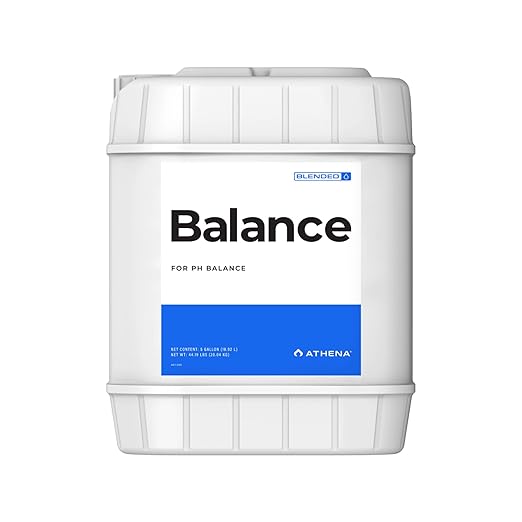 Athena Blended Balance | Liquid pH Buffer & Stabilizer for RO Water | Formula for Hydroponics | Sediment-Free, Dosatron Compatible | 5 Gallon