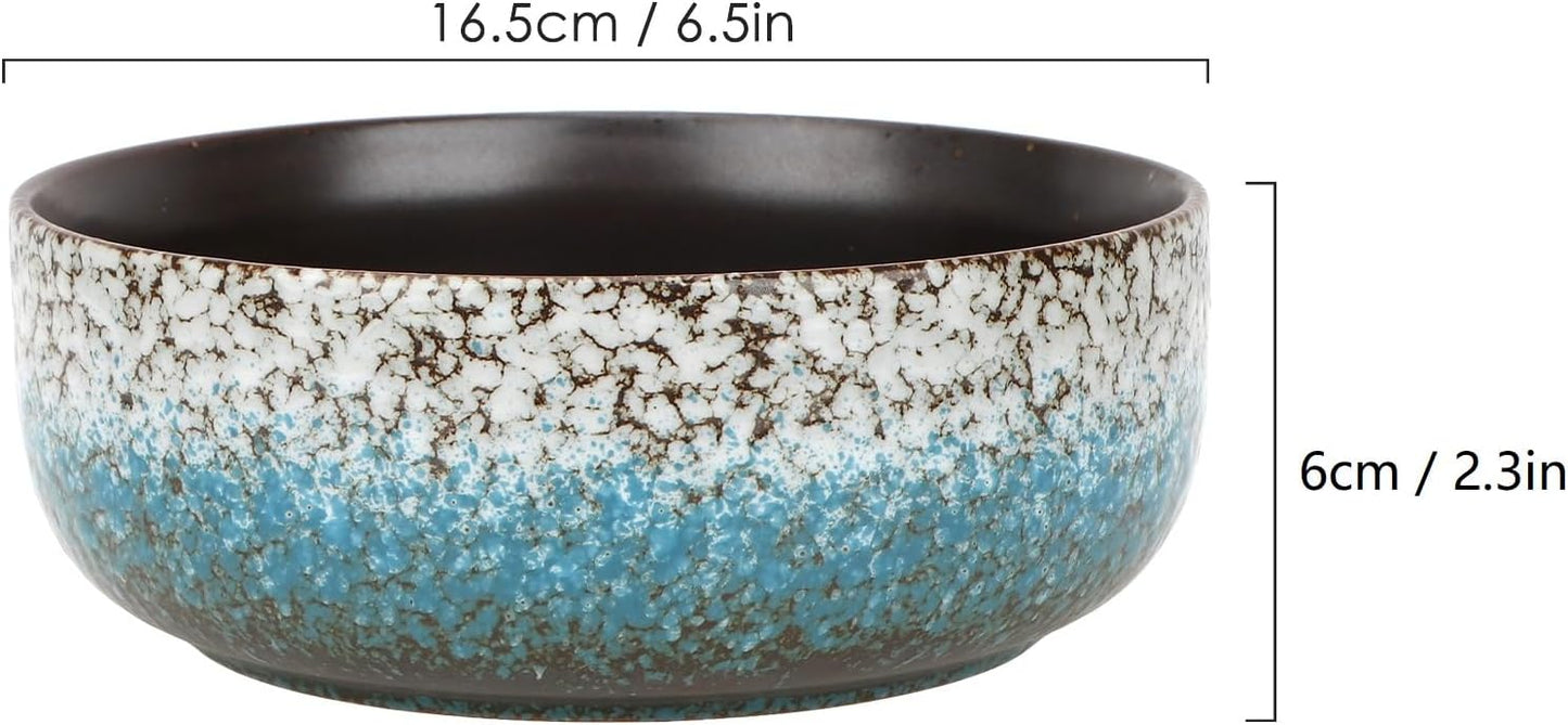 kilolfy Happy Bonsai Pot 6.5 inch Glazed Ceramic Succulent Planter Container