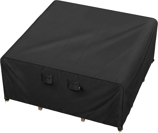 iBirdie Outdoor Patio Furniture Set Covers 100 x 100 inch Waterproof Weatherproof Square Cover, Heavy Duty 600D for Outside Dining Table and Chairs fit 8 x 8 ft, 99 x 98, 97 x 96 inch