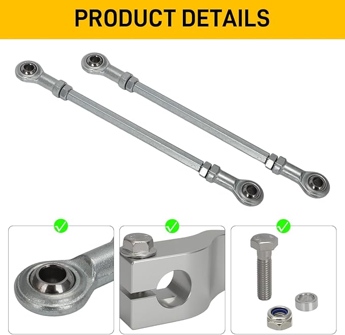 MOTOQUEEN for Snapper Riding Lawn Mowers Steering Arm Upgrade Kit, Replace for 7301337BMYP & 7301338BMYP