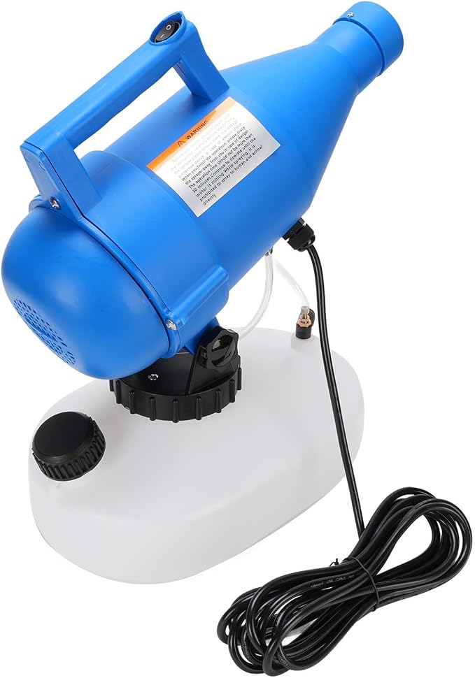 4.5L Electric Fogger Sprayer Adjustable Portable Fogger Atomizer with Variable Frequency Motor 60 Tilt Valve 20-50m Mist for Hotel School Garden Indoor Outdoor (US Plug 110V)