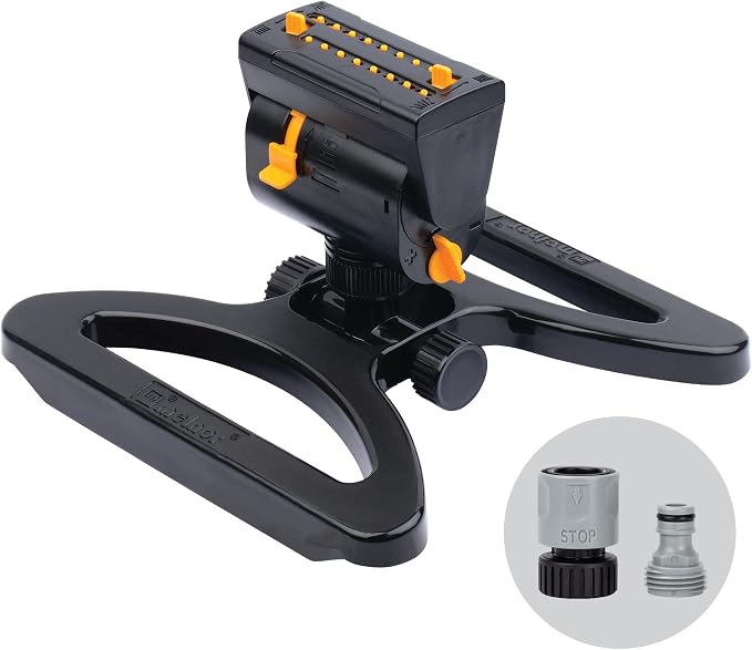 Mini Oscillator on Step Spike & 65131AMZ Mini Oscillator Sprinkler Bundle, Black, Yellow