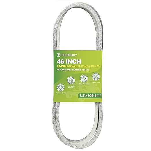 405143 46 Inch Mower Deck Belt for Husqvarna 532405143 584453101 YTH22V46 YTH20K46 YTH21K46 YTH18K46 Craftsman Poulan Lawn Mower - Aramid Cord, 105.75"
