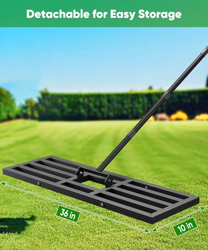 Raised Garden Bed Kit and Lawn Leveling Rake
