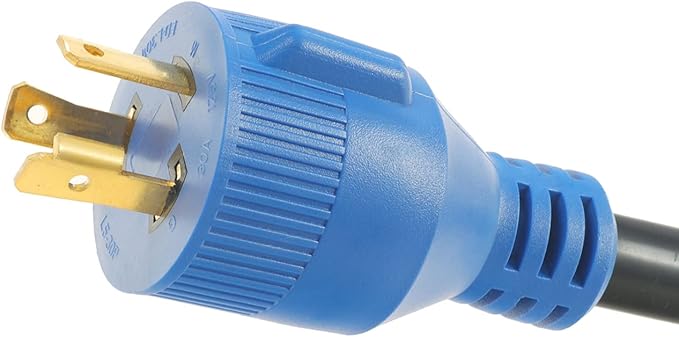 Generator to RV Adapter Cord NEMA L5-30P to 14-50R,30 Amp Male to 50 Amp Female Dogbone Power Adapter,Rated 125V 30A Max for RV Camping and Emergency,12 Inch 10/3 AWG