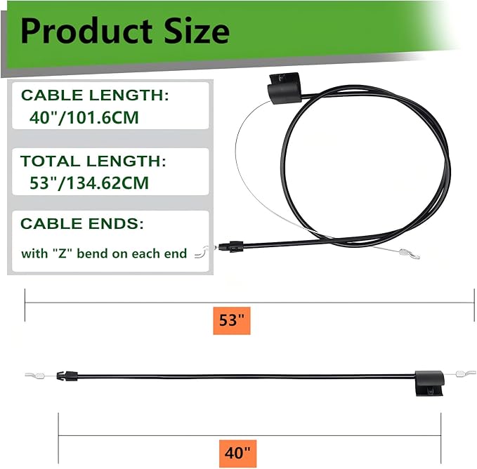 746-1130 946-1130 Control Cable for MTD/Cub Cadet/Troy Bilt/Yard Machine/Craftsman/Huskee Lawn Mower