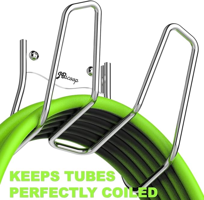 JBscoop Garden Hose Holder - 2 Sets Wall Mount for Water Hose and Extension Cords