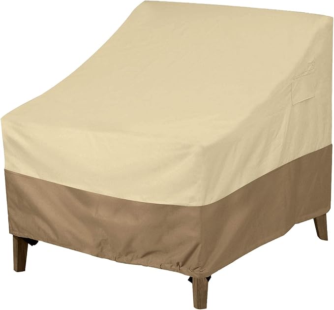Outdoor Patio Furniture Lounge Chair/Club Chair Cover, Durable and Waterproof Large Covers for Outdoor Furniture Single Sofa