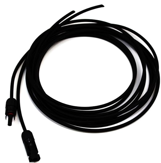 Renogy One Pair of 10ft. 12AWG Adaptor Kit Solar Cable PV with Female and Male Connectors, Connect Solar Panel and Charge Controller
