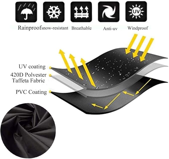 Outdoor Swing Cover 3 Triple Seater Hammock Cover Garden Swing Cover Garden Hammock Glider Chair Cover Patio Furniture Cover UV Resistant Swing Canopy Cover All Weather Protection(87*49*67inch)Black