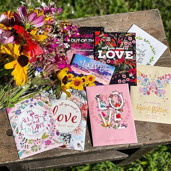 Bentley Seeds Mr & Mrs Pre Filled Flanders Poppy Seed Packets - 25 Individual Flanders Poppy Seed Packs -Wedding or Anniversary Party Favors Non-GMO Eco-Friendly Gift - Indoor Outdoor Garden Seeds