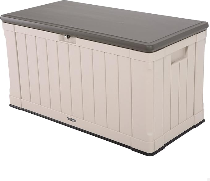 Lifetime Deck Storage Boxes and Bench Combo (80 Gallon + 116 Gallon)