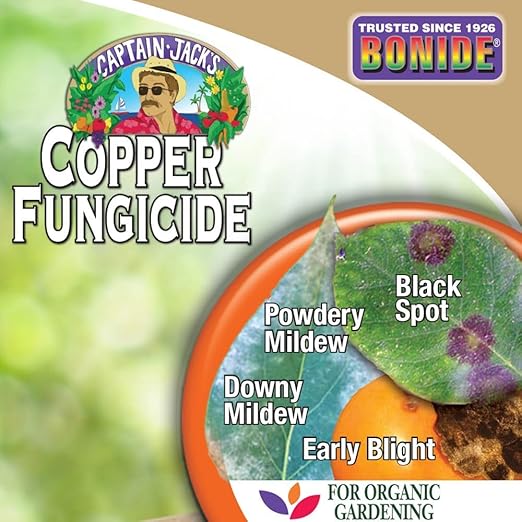 Bonide Captain Jack's Copper Fungicide, 32 oz Ready-to-Use Spray for Organic Gardening, Controls Common Diseases (Pack of 5)