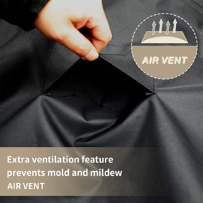 Outdoor Swing Cover 3 Triple Seater Garden Swing Cover Garden Hammock Glider Chair Cover Patio Furniture Cover UV Resistant Swing Cover All Weather Protection(77x53x67inch) Black
