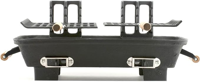 30052AMZ Kay Home Product's Cast Iron Hibachi Charcoal Grill, 10 by 18-Inch (Limited Edition)