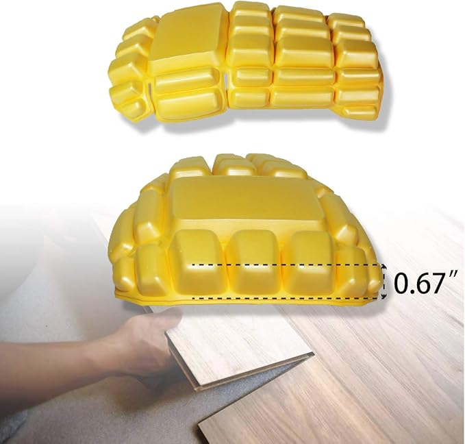3 Pairs Foam Knee Pad Inserts,Cargo Pants Knee Pads,Gardening Knee Pads 9.45''x6.6''×0.7"(L-Durable)