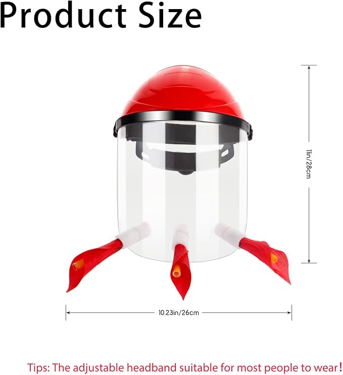 Hummingbird Feeder Hat, Outdoors Hummingbird Feeder Mask with 3 Feeding Ports (2PCS)