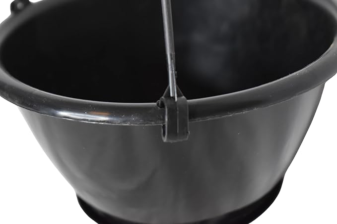 6" Mini Black Plastic Hanging Basket by Koba (25)