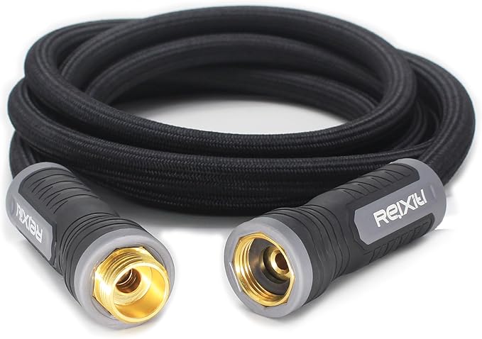 Relxitl Garden Hose 15FT, Flexible Water Hose, Ultra Lightweight Non-Expanding hose, Leak proof, Pressure Resistant for Yard, Outdoor (Black, 15FT)
