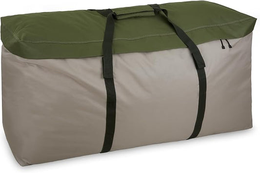 Rachmi Cushion Storage Bag (152 Gal) 60 Inch with Zipper & Padded Handle, Outdoor Oversized Heavy Duty 600D Water-resistant Moving Bag, (60"Wx20"Dx29"H, Extra Large)