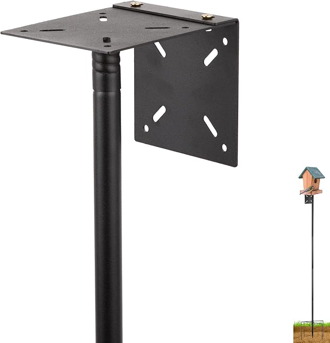 Bird Feeder Pole Stand,92 Inch Bird House Pole for Outdoors Heavy Duty, Bird House Mount Kit with 5-Prong Base,Adjustable Feeding Station for Hanging Feeders,Wild Birds Watching