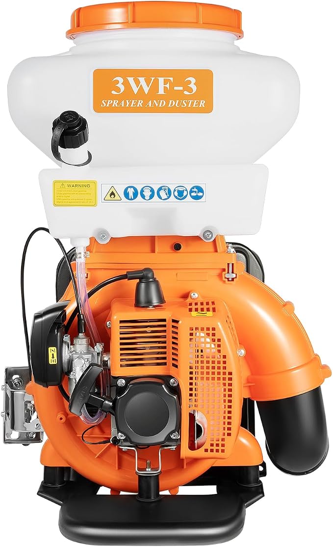 41.5CC Gas Powered Backpack Fogger Sprayer, 14L Large Capacity Outdoor Fogger Machine, 2-Stroke Portable Pest Control Fumigation Sprayer for Farm Garden Yard Disinfection