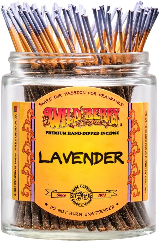 Wild Berry Shorties Incense Sticks - Hand Dipped in The USA (100 Count) - 4 inch (Lavender)