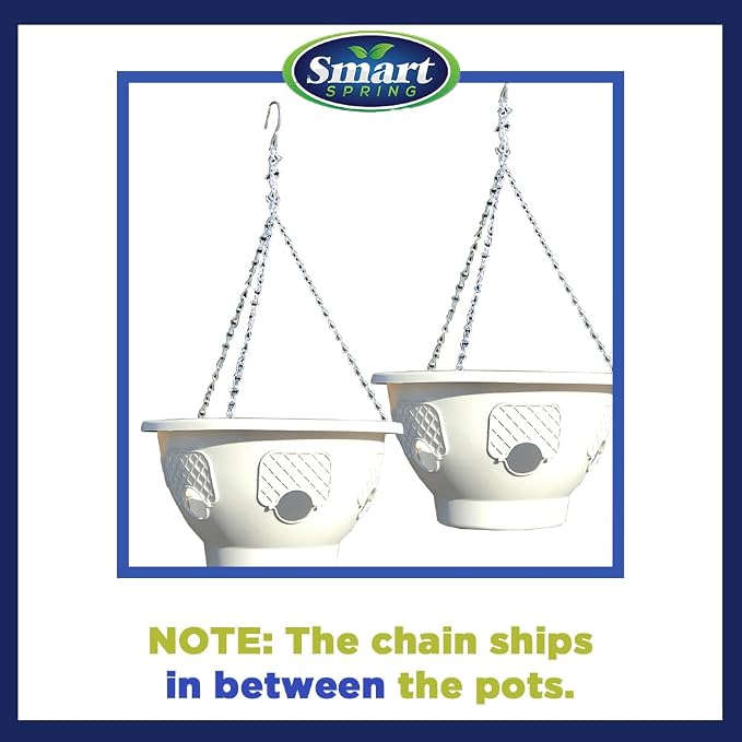 Ultimate Hanging Baskets - Strawberry, Tomato, Flower, and Herb Outdoor Planters - Use Garden Pots for Growing Plants Outside On A Deck, Fence, or Balcony