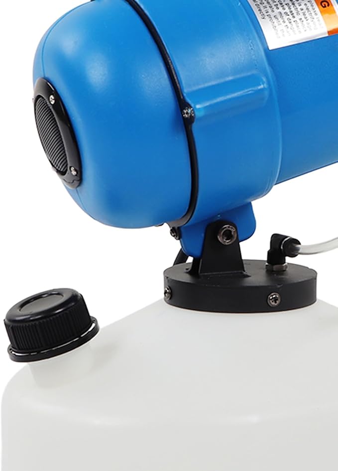 Electric ULV Portable Fogger Sprayer Machine, Electrostatic Corded ULV Hand Carry, 4.5L Capacity, 1400W Power, Adjustable Spray, 20-50 Particle Size, Automatic Spraying