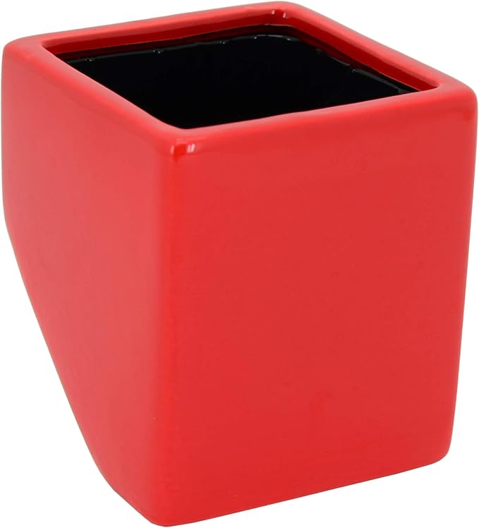 Arcadia Garden Products WP17 Small Cube Wall Planter 3-Pack-Red
