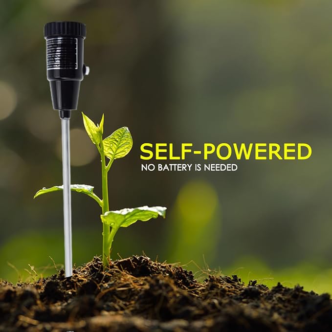 Soil PH Meter, Soil Moisture Sensor Meter, Soil PH Tester Gardening Tool Kits for Plant, Tree, Soil Tester for Moisture Great for Garden, Lawn, Farm, Indoor & Outdoor Use 295mm Long
