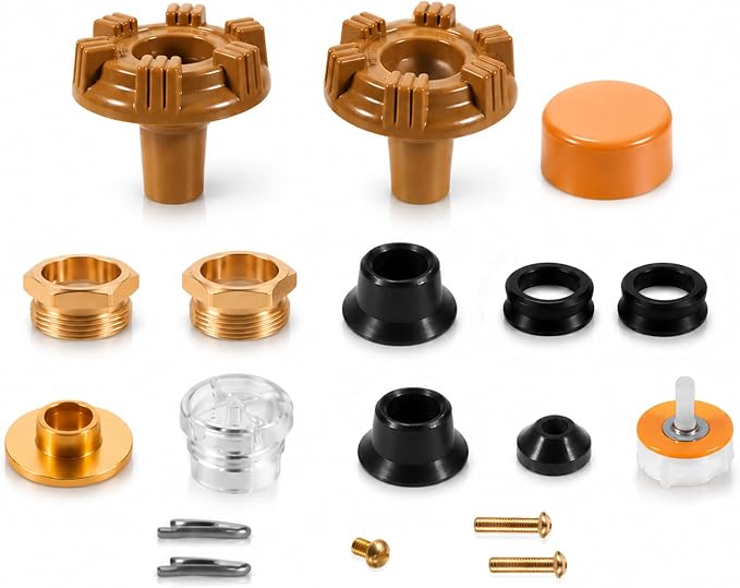 for Woodford Frost Free Faucet Repair Kit Combo 22 PCS Complete Set, RK-ADJ-PRV Adjustable Rod & RK-17MH Model 17 Valve Parts, Compatible with 14 16 17 19 22 V22, Fix Leaks & Freeze Damage