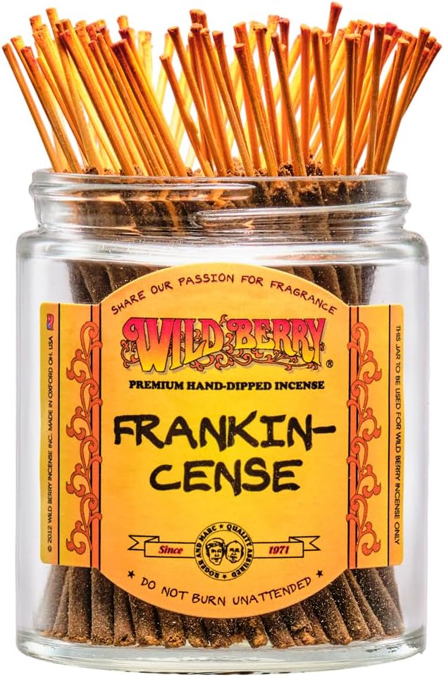 Wild Berry Shorties Incense Sticks - Hand Dipped in The USA (100 Count) - 4 inch (Frankincense)
