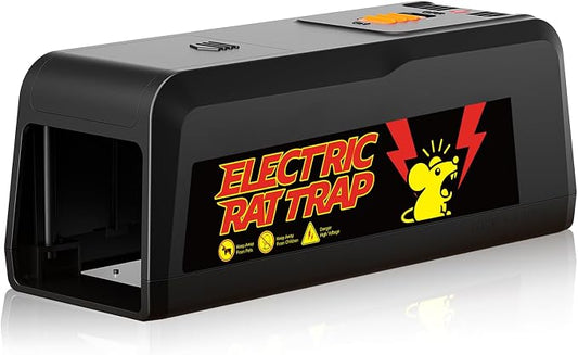 Electric Rat & Mouse Traps for Home – 2800V Instant Eliminate, Pet-Safe Enclosed Design, No-Touch Cleanup, Reusable Indoor Rodent Trap for Kitchen, Garage, Basement