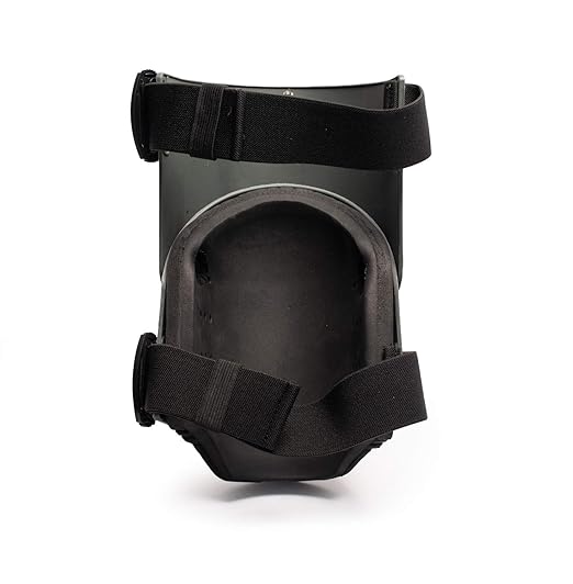 TSE Safety - TSE-TFLX-4-16 Flex Work Knee Foam Padding Pads - Anti-slip Strong Double Straps Comfortable Knee Protection Breathable Heavy Duty for Indoor and Outdoor Use – Black, One Size