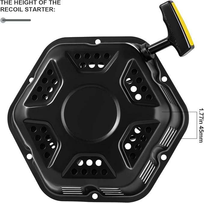 SOFO Original Pull Start Assembly for Champion 196cc 208cc 212cc 224cc 3000 3500 4000 4500 Watt 5.5hp 6.5hp Engine CPE Generator Water Pump Pressure Washer Recoil Starter Pull Cord Replacement