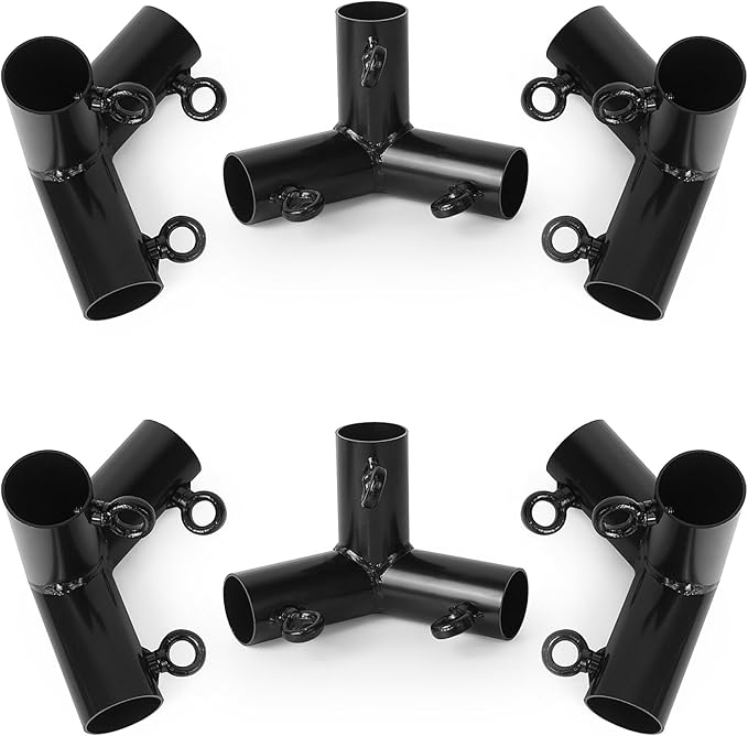 Aoneky 1'' Corner Canopy Fitting Couplers Kit - Fits 3/4" EMT - Frame Carport Connectors (4-Legs Canopy Top Kit)