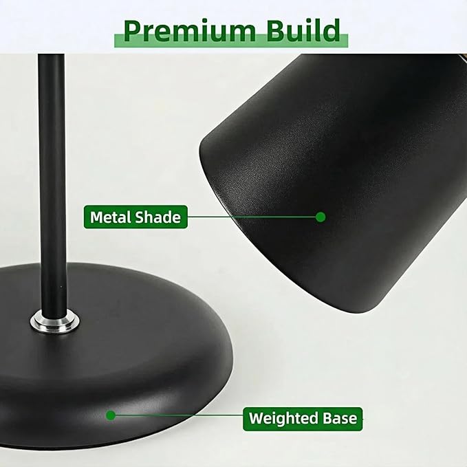 Floor Lamp Grow Lights for Indoor Plants, Adjustable Height Tall Standing Plant Light with Remote & Timer, 360° Gooseneck, Full Spectrum Dimmable, Weighted Base