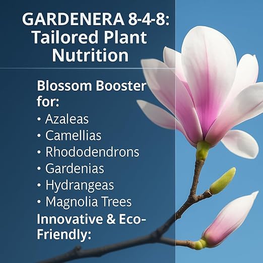𝐁𝐄𝐒𝐓𝐒𝐄𝐋𝐋𝐄𝐑 Premium 8-4-8 Acidic Fertilizer for Azaleas, Camellias, Hydrangeas, Blueberries, Gardenias, Magnolia Trees, Evergreens and Rhododendrons - Ideal Iron-Rich Plant Food [8 OZ]